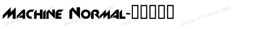 Machine Normal字体转换